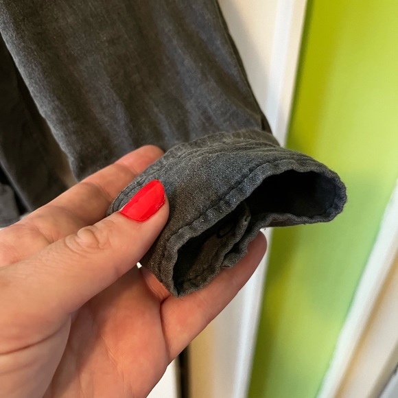 All Saints Grey Denim Shirt - Picture 4 of 6